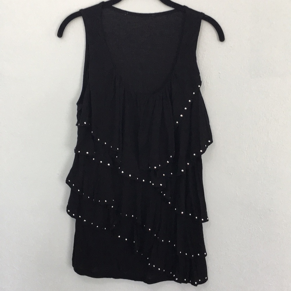 Black studded tank top